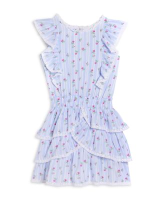 Girls' Decker Tiered Ruffled Mini Dress - Big Kid