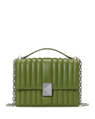 Deco Quilted Leather Small Chain Shoulder Bag