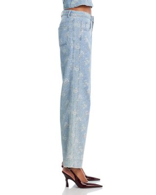 Petite Bouquet High Rise Jeans in Cornflower Multi