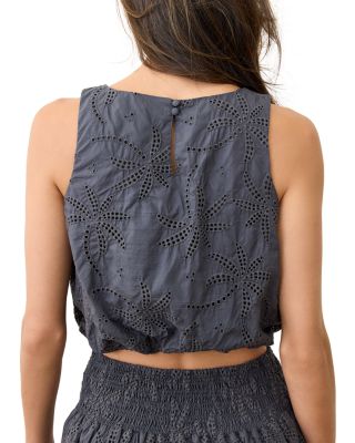 Sage Eyelet Bubble Tank