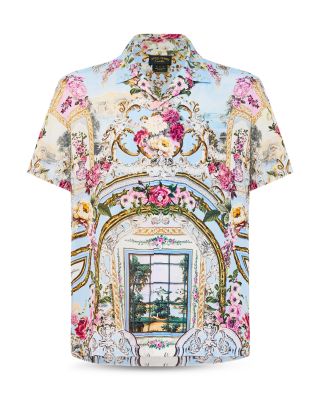 Printed Short Sleeve Camp Shirt