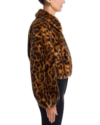 Esme Faux Fur Animal Print Jacket 