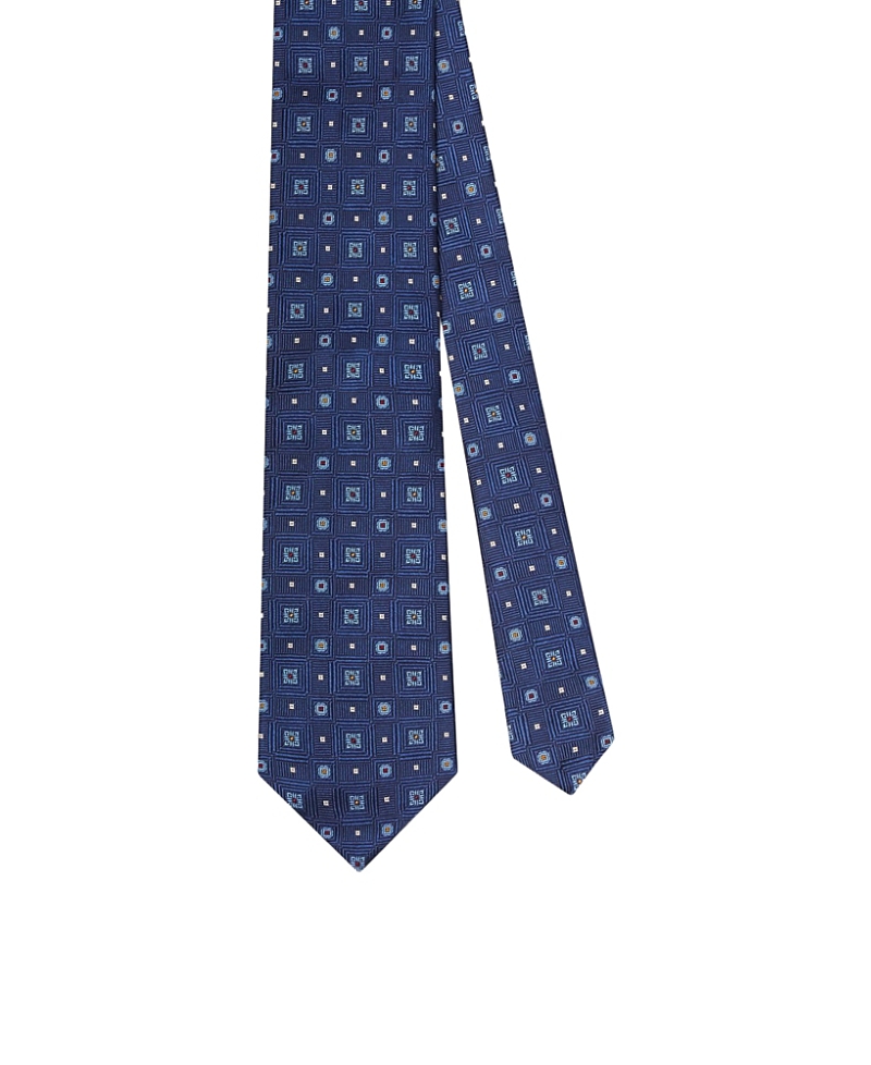 Robert Talbott Robert Square Jacquard Necktie In Blue