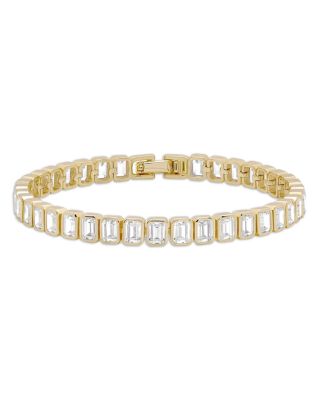 Shashi - Emerald Cut Tennis Bracelet