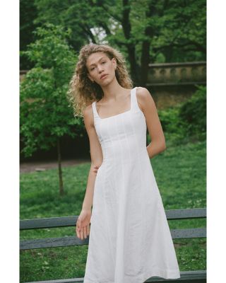 Birdie Square Neck Midi Dress