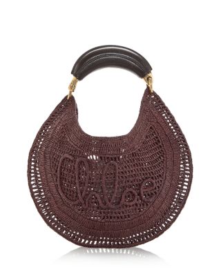 Summer Banana Raffia Hobo Bag