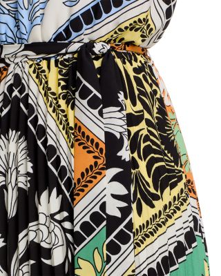 Printed Halter Neck Midi Dress