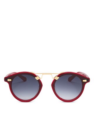 STL Nylon Geometric Sunglasses, 63mm