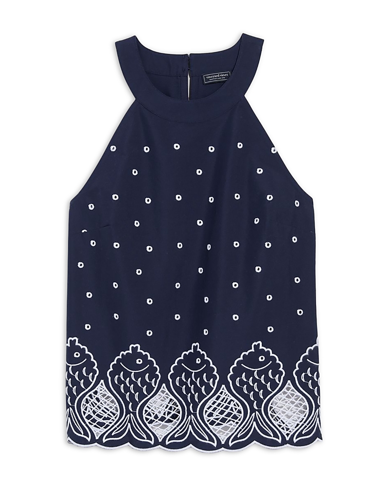 Vineyard Vines Carly Halter Top In Blue