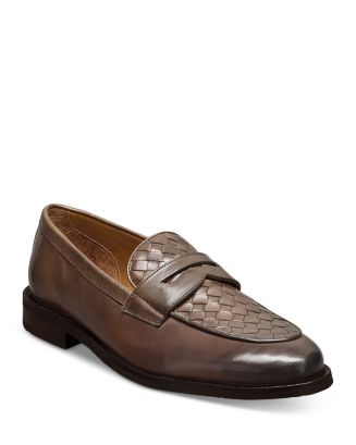 Allen‎ Edmonds Bimini Woven Leather Loafers Men\'s 9.5 EE Gold Horsebit Accents Jay Butler Horsebit Loafers Black With Gold | Mercari main image 3