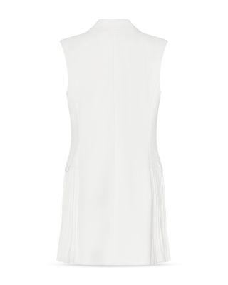 Cora Sleeveless Pleated Blazer Dress