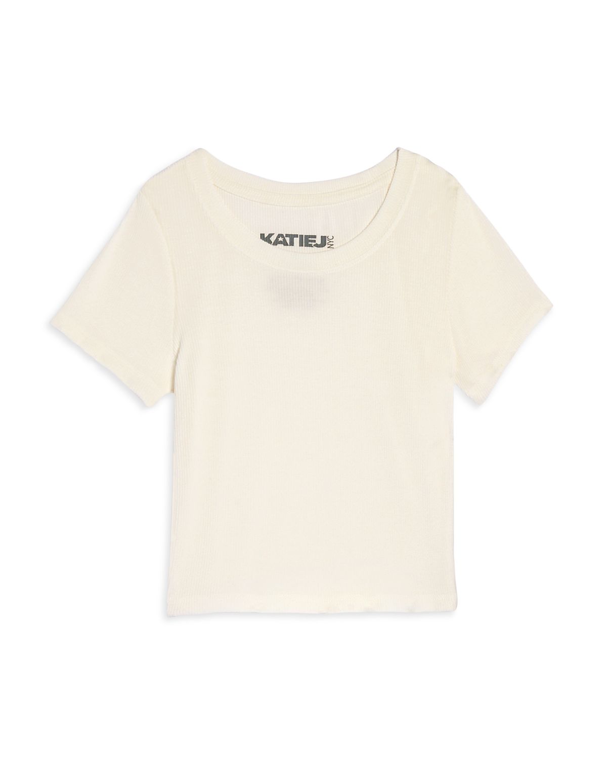 KatieJnyc Girls' Livi Ribbed Tee - Big Kid