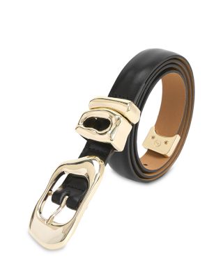 Molten Metal Women's Black Leather Belt 