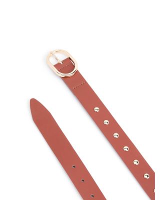 Women's Boyfriend Stud Leather Belt