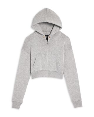 KatieJnyc - Girls' Tween Dylan Crop Zip Hoodie and Sweatpants Set - Big Kid