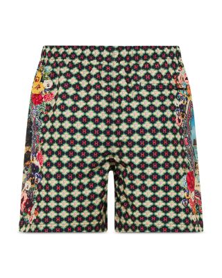 Printed Mid Length 12" Boardshorts