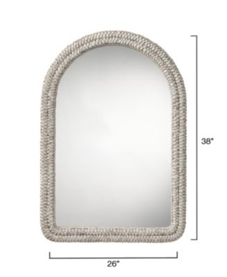  Grain Woven Corngrass Arch Wall Mirror