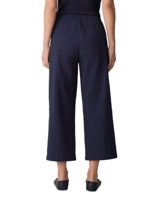 Stretch Jersey High Waisted Tapered Ankle Pants