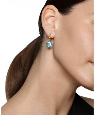 Marbella Drop Earrings in 18K Yellow Gold with Gemstone, 25mm