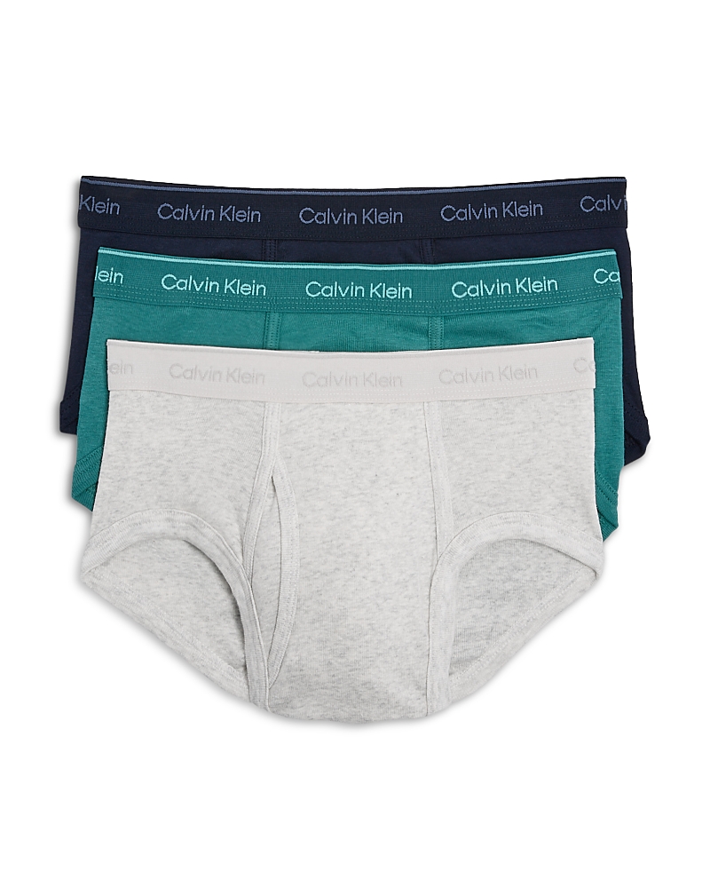 Calvin Klein Cotton Classic Briefs, Pack Of 3 In Gray