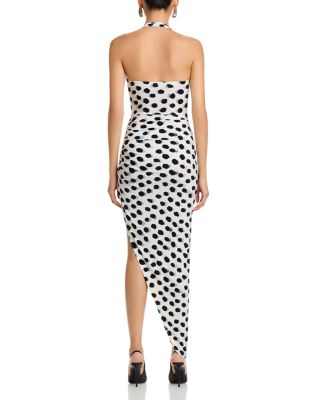 Cayla Asymmetric Halter Dress