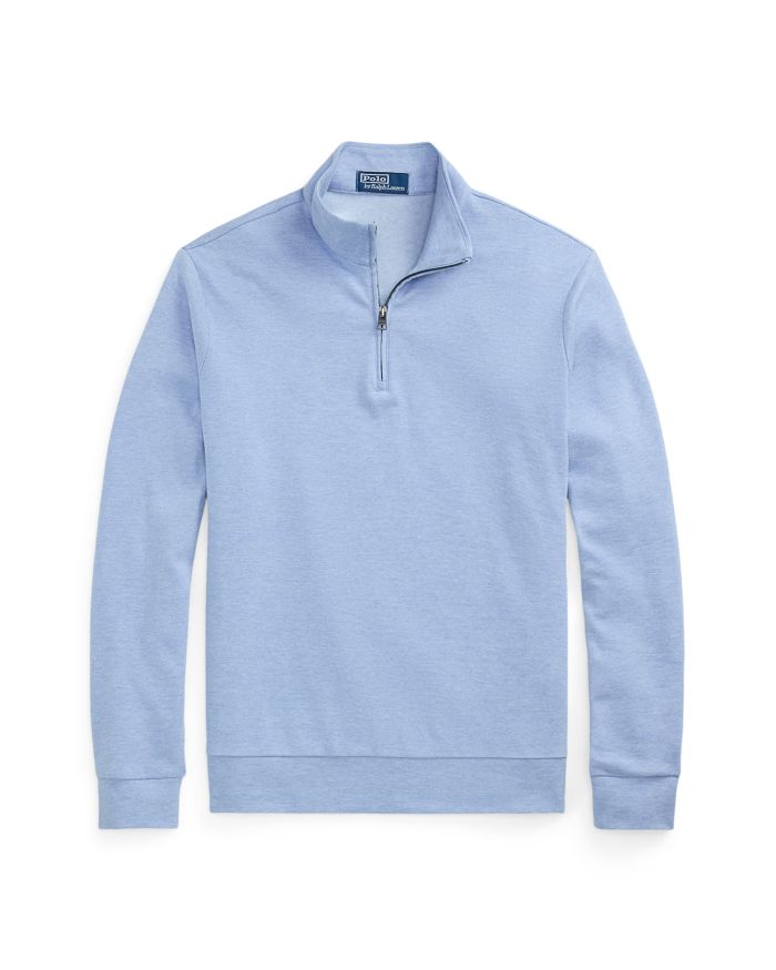 Polo Ralph Lauren Luxury Double Knit Jacquard Quarter Zip Pullover