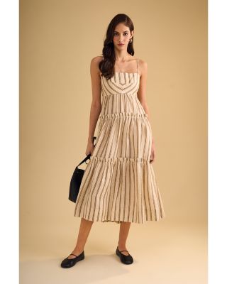 Square Neck Tiered Dress