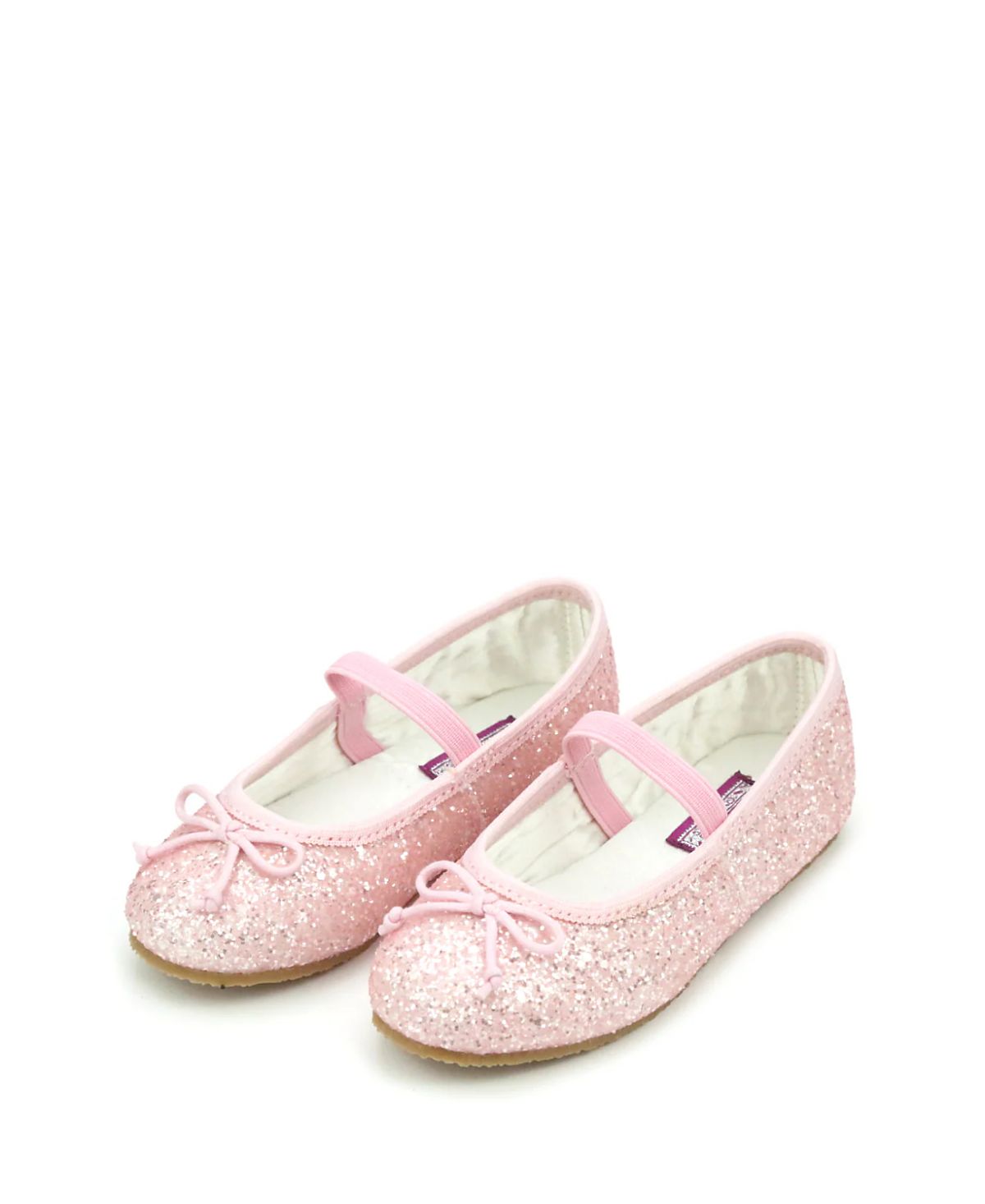 L'Amour Shoes Girls' Victoria Glitter Flat - Baby, Toddler, Little Kid