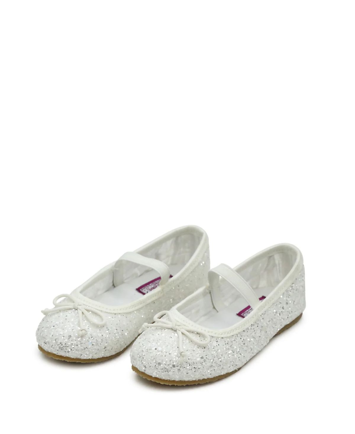L'Amour Shoes Girls' Victoria Glitter Flat - Baby, Toddler, Little Kid