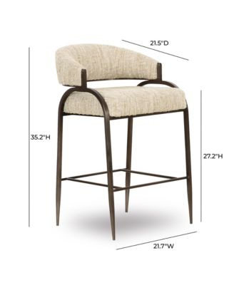 Tatum Performance Faux Leather Counter Stool