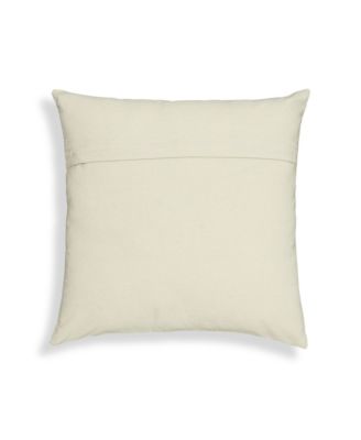 Tulip Embroidered Floral Wool 20 inch Square Accent Cushion