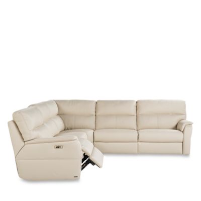 Grazia 5-Piece Power Reclining Leather Sectional