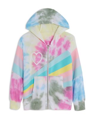 CHASER - CHASER Girls' Pastel Sunshine Zip Up Hoodie - Little Kid, Big Kid