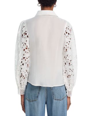 Lace Inset Blouse - Exclusive