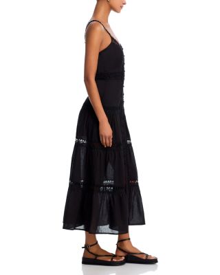 Lace Inset Midi Dress - Exclusive