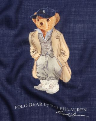 Fall Bear Wool & Silk Bandana