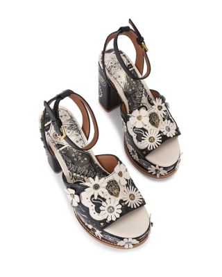 Women's Flower Western Platform Sandals