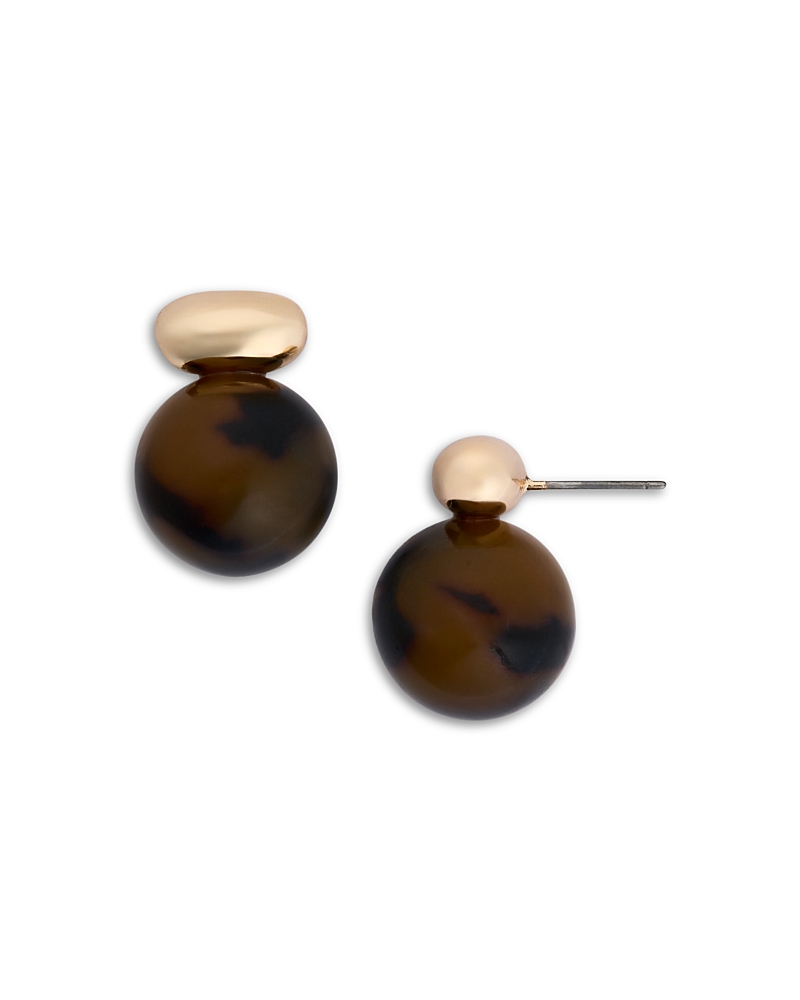 Shashi Alice Tortoise Earrings In Brown