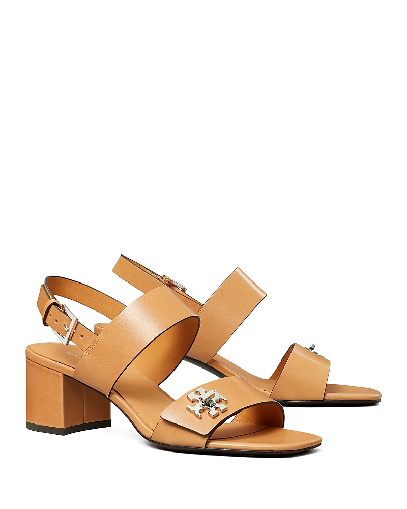 Tory Burch T Lock Block Heel Sandal In Multi