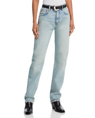 The Blondie High Rise Straight Jeans in Ripped Tides