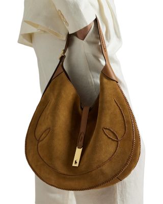 Polo ID Suede Western Large Shoulder Bag