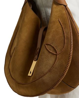 Polo ID Suede Western Large Shoulder Bag