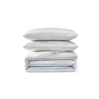 Waffle Stripe Comforter Set, Full/Queen