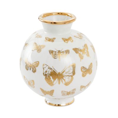 Botanist Butterfly Round Vase