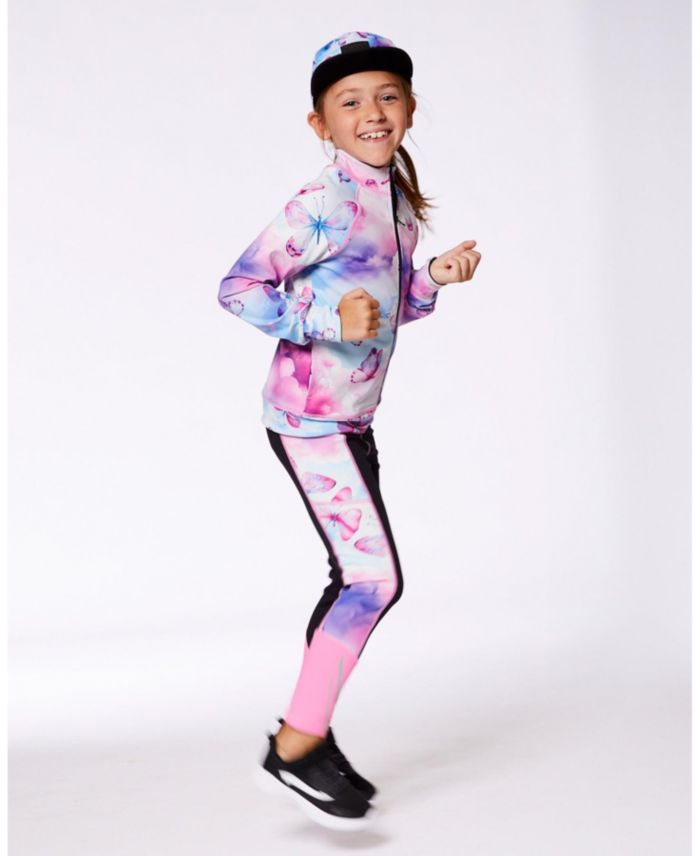 Girls' Printed Reversible Full Zip Athletic Cardigan