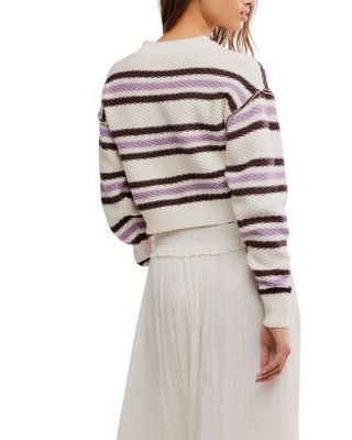Lila Striped Cardigan