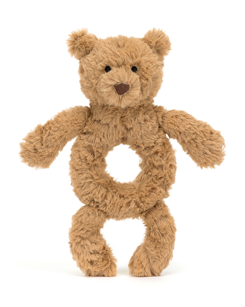 Jellycat Bartholomew Bear Ring Rattle