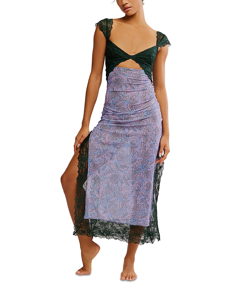 Free People Suddenly Fine Maxi Nightgown In Purple
