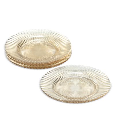 Archie Ginger Gold Salad/Dessert Plate, Set of 4