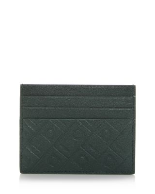 Gancini Embossed Leather Card Case